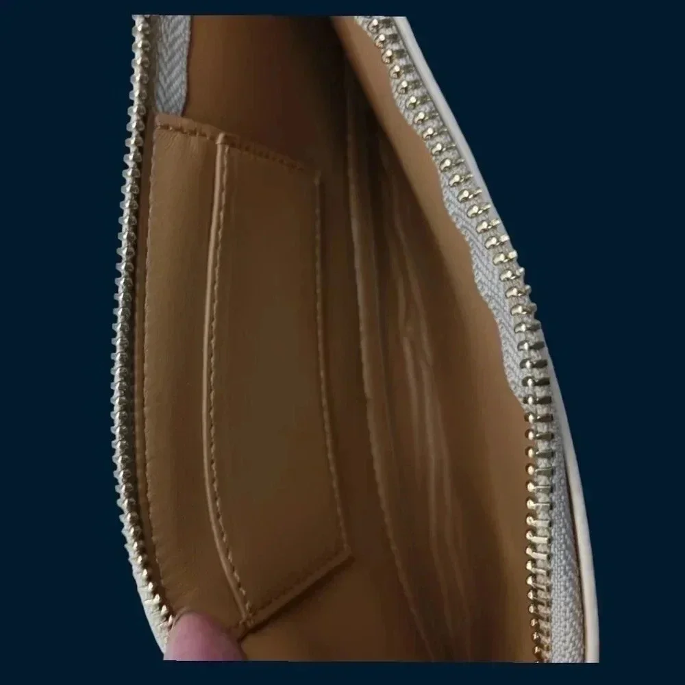 Two tone clutch purse bag